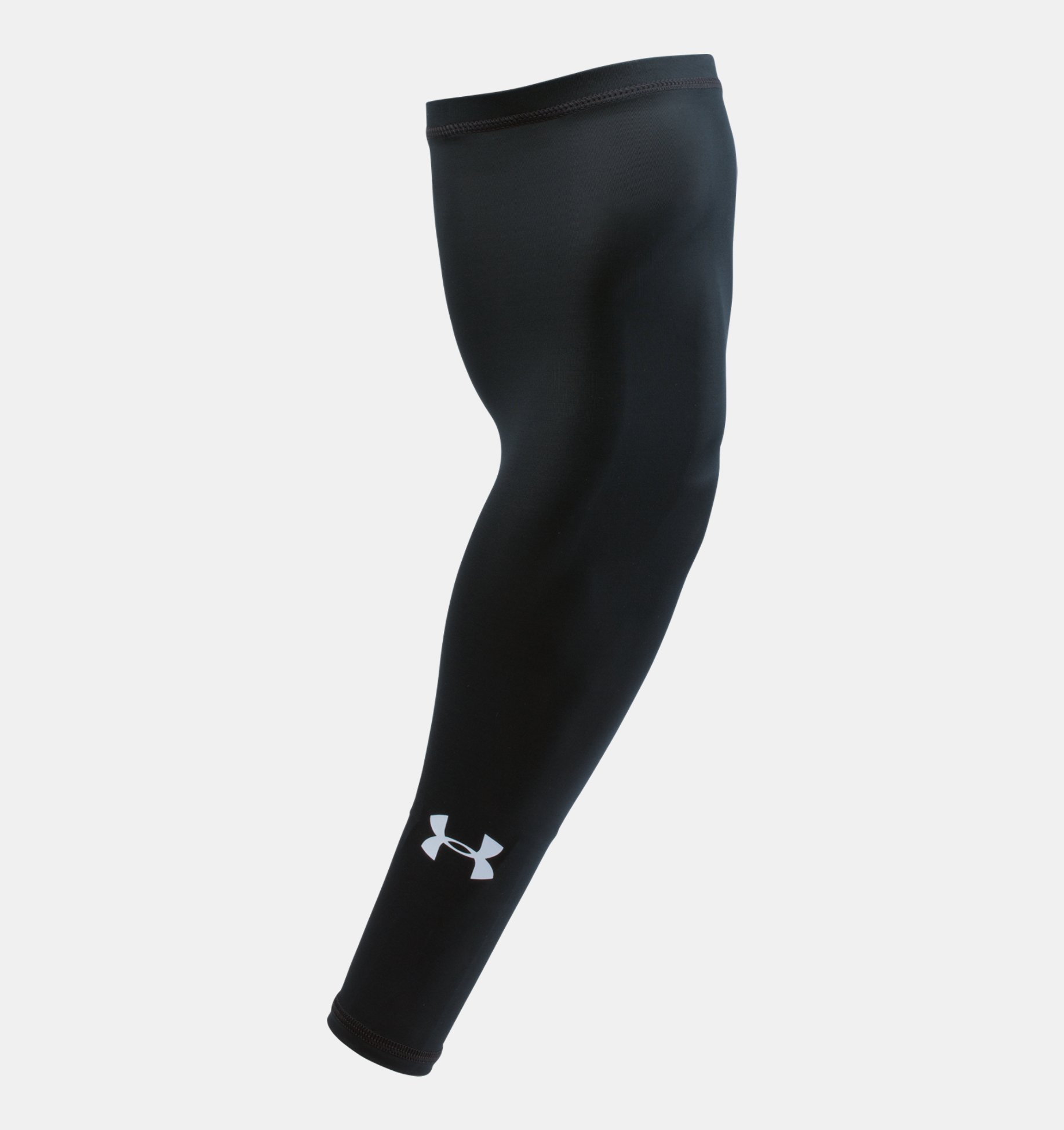 New Under Armour 2 Pack Zonal Compression Arm Sleeves Black/Grey Size L/XL 